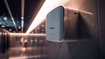 Electric hand drying apparatus for washrooms